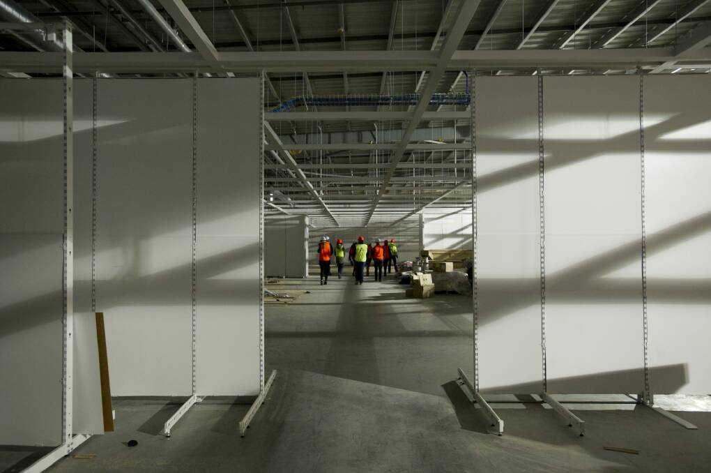 Inside the new 26,000-square-metre IKEA Canberra store. Photo: Jay Cronan
