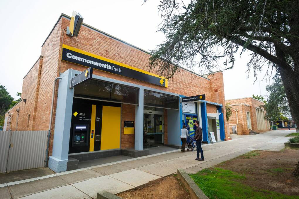 The Commonwealth Bank branch in Kingston will close on June 30. Photo: Dion Georgopoulos