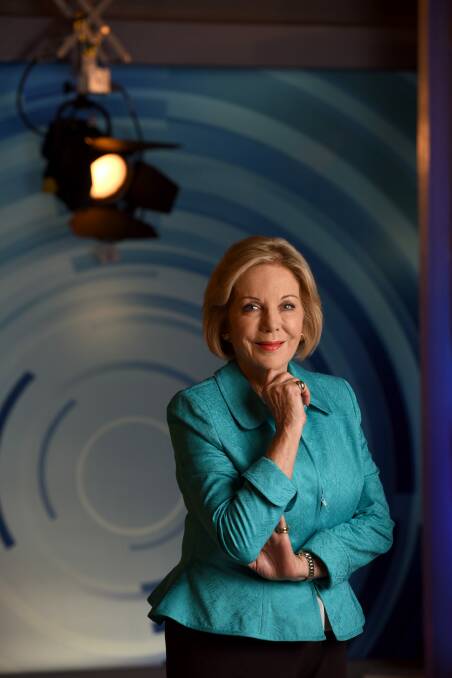 Ita Buttrose on the set of Studio 10. Next year marks 60 years since she entered the media industry. Photo: Steven Siewert
