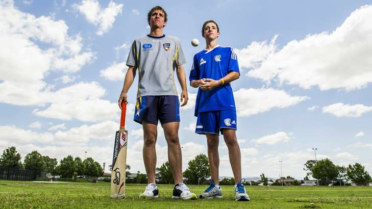 Brothers Dean and Mark Solway are both in the ACT under-19 team. Photo: Rohan Thomson