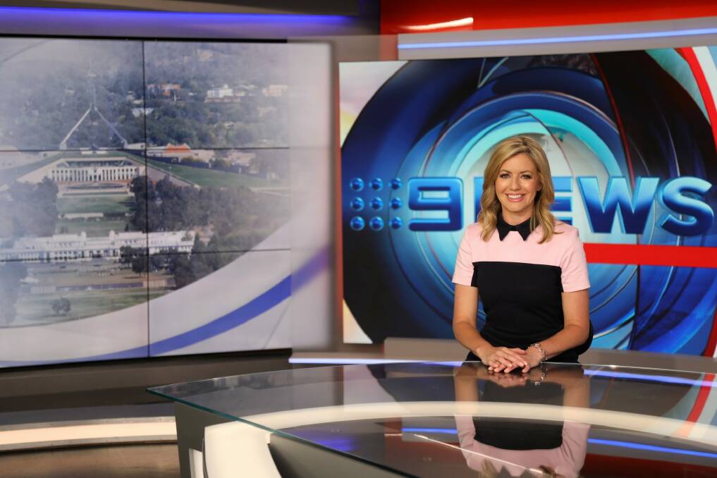 Remote control: The new Nine News bulletins for Canberra, Wollongong and regional NSW are presented from Nine's Sydney studios.