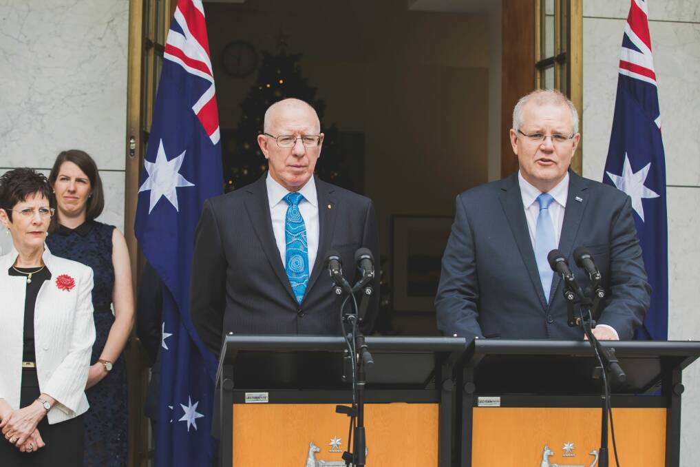 Former general and defence force chief David Hurley will be Australia's next Governor-General in a decision announced by Prime Minister Scott Morrison. Photo: Jamila Toderas