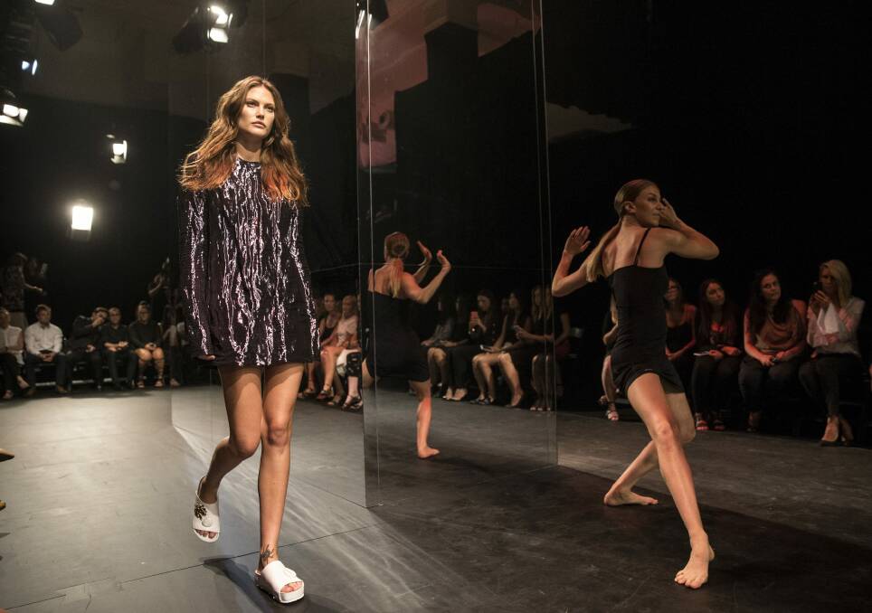 Models including Jesinta Campbell and Jessica Gomes took to the runway. Photo: Nic Walker