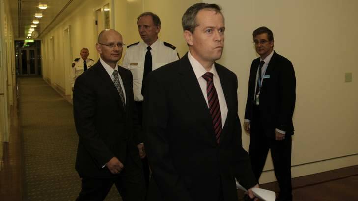 Bill Shorten arrives for a press conference agead of an ALP leadership ballot at Parliament House in Canberra on Wednesday June 26, 2013. Photo: Andrew Meares