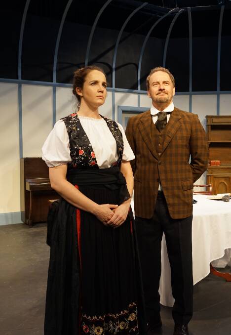 Susannah Frith and Rob de Fries in Rep's <i>A Doll's House</i>. Photo: Helen Drum
