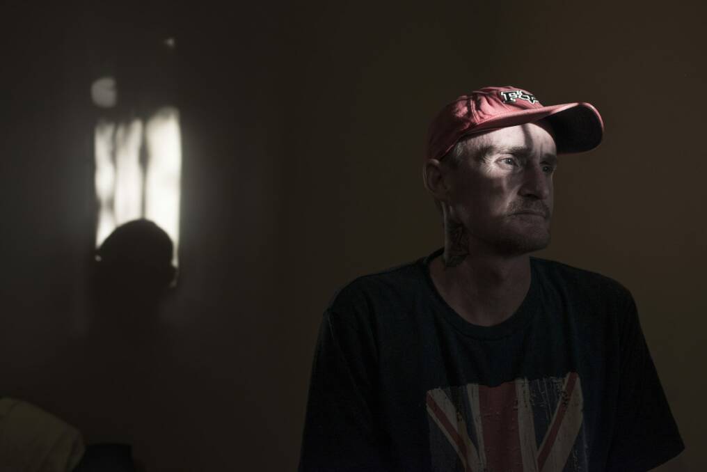 Recovering heroin addict, Mark Avis, 48, at his home in Oaks Estate.  Photo: Rohan Thomson