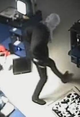 The man captured on CCTV believed to be responsible for five burglaries in Fyshwick. Photo: ACT Policing