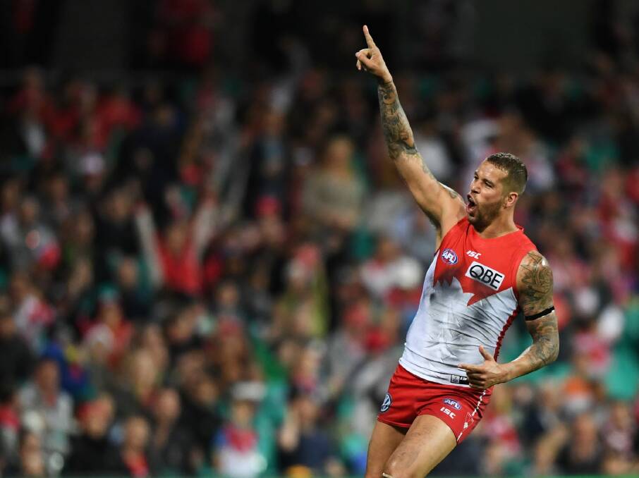 Lance Franklin has had a huge impact on Australian rules in Sydney. Photo: AAP