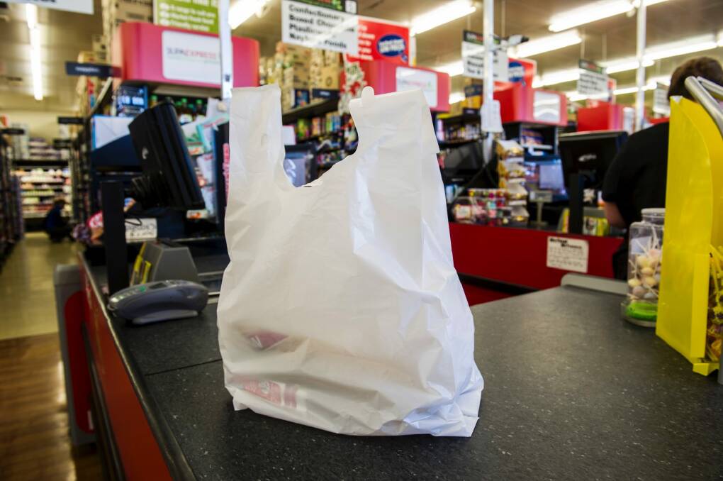 The ACT banned single-use plastic bags in 2011. Photo: Rohan Thomson