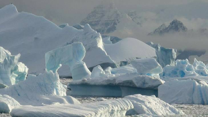 A section of the rapidly melting Antarctic Peninsula. Photo: Nerilie Abram