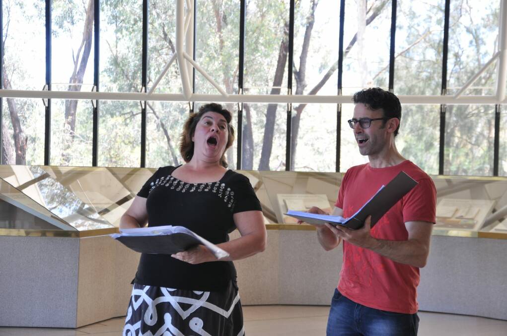 Louise Page and Tobias Cole will perform at Carols in the Court. Photo: supplied