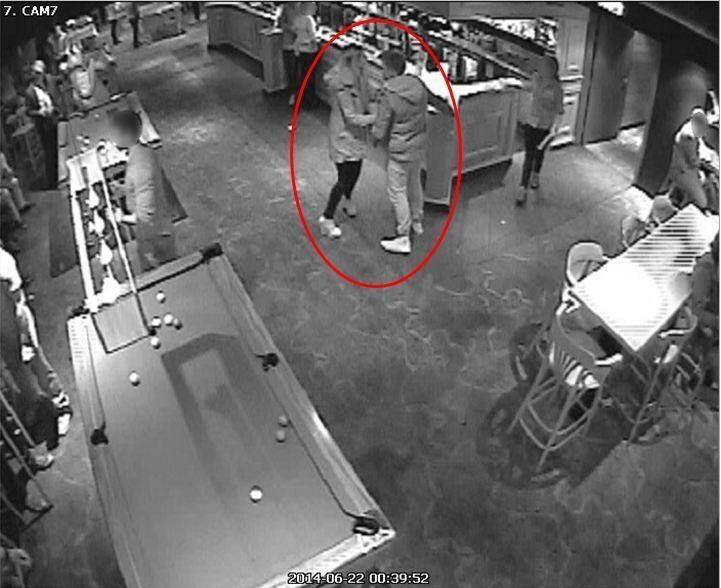 Security vision of the assault at Uni Pub in Canberra.  Photo: ACT Policing