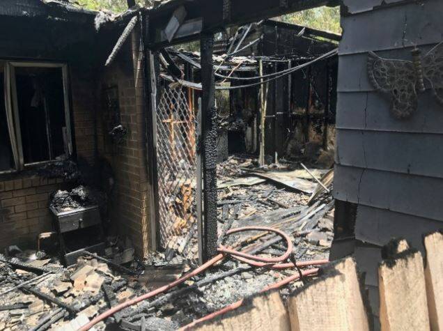 A kitchen fire gutted a Duffy home on Thursday  Photo: ACT Emergency Services Agency