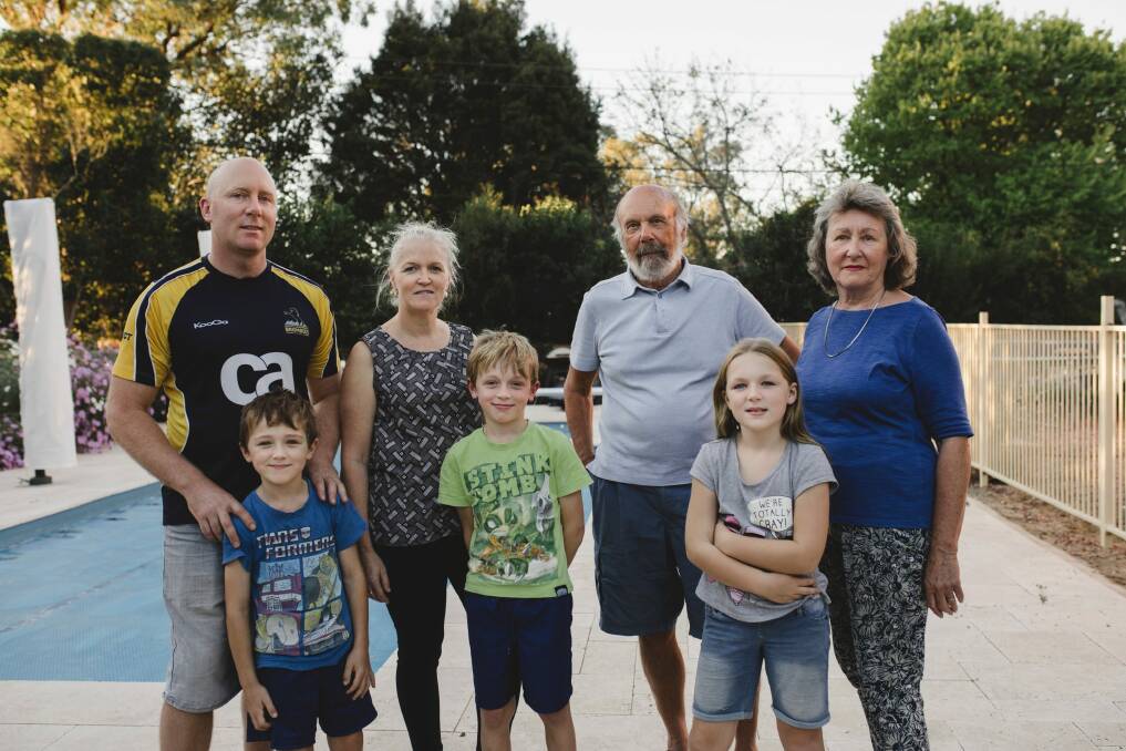 The Dunnet family have been stung heavily by the rates rises.  Photo: Jamila Toderas