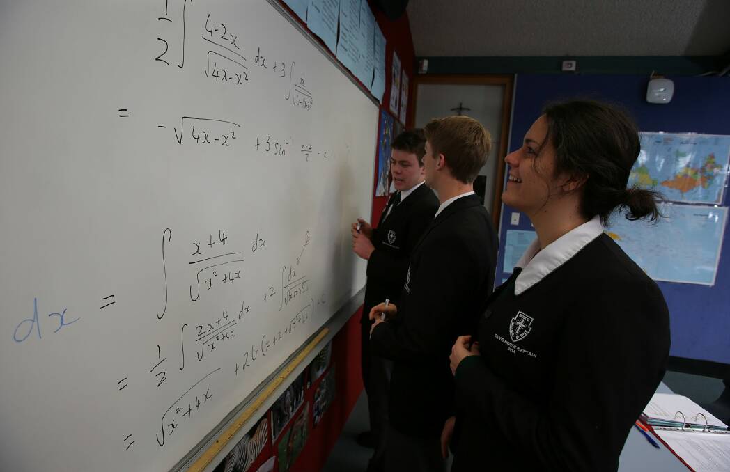 A maths or science unit would be compulsory in the last years of high school under the proposal. Photo: Rob Homer