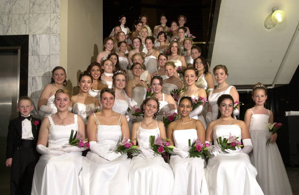 The St Clare's debutante ball at the Hellenic Club in May 2003. Photo: Richard Briggs
