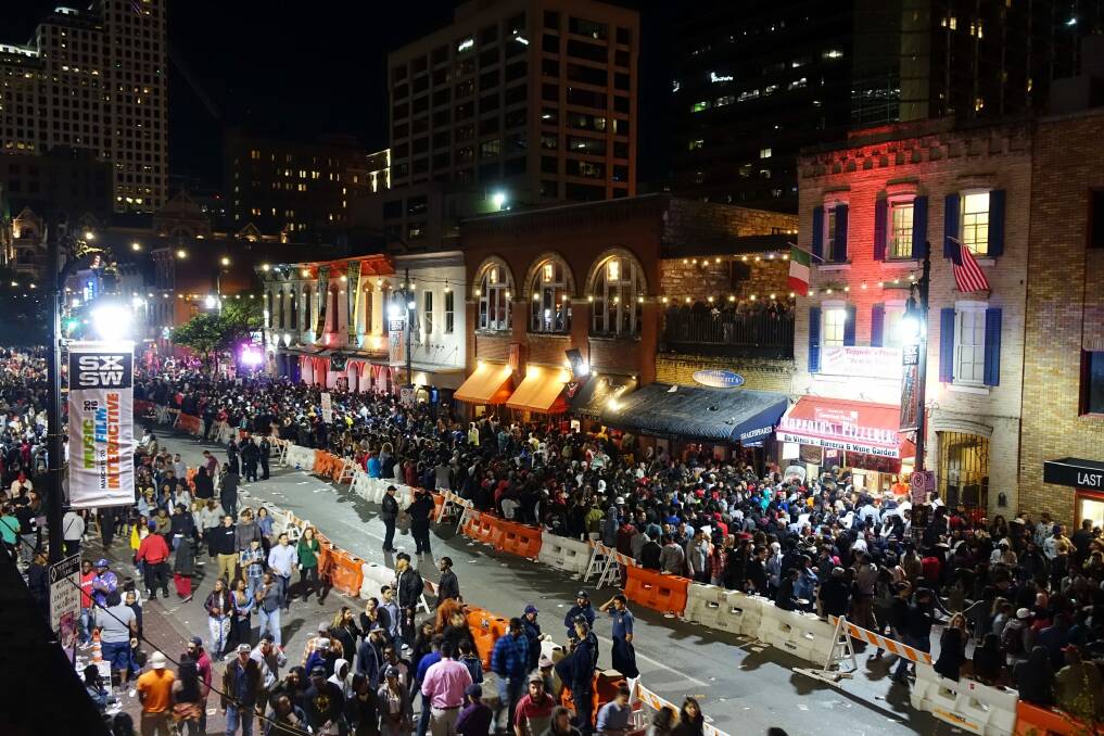 Hundreds of thousands attend South by Southwest in Austin, Texas.  Photo: Jessica Gardner