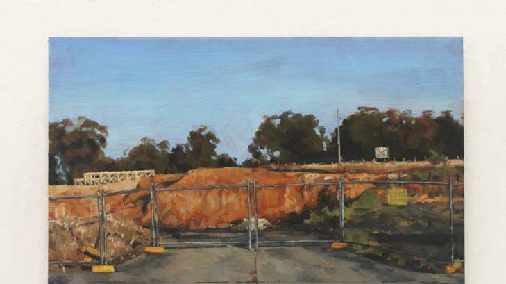 Changing times: A Hayley Lander landscape in the Intimate Obsessions exhibition at CCAS in Manuka.