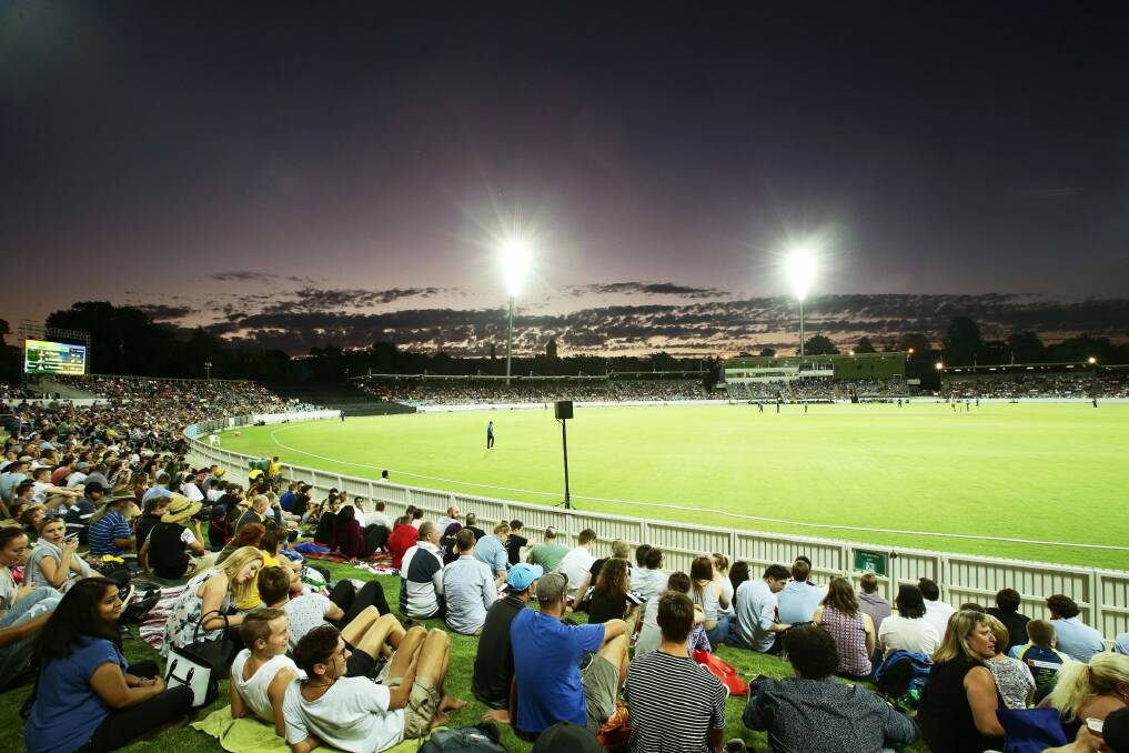 Manuka Oval turned on another beautiful night under lights. Photo: Getty Images