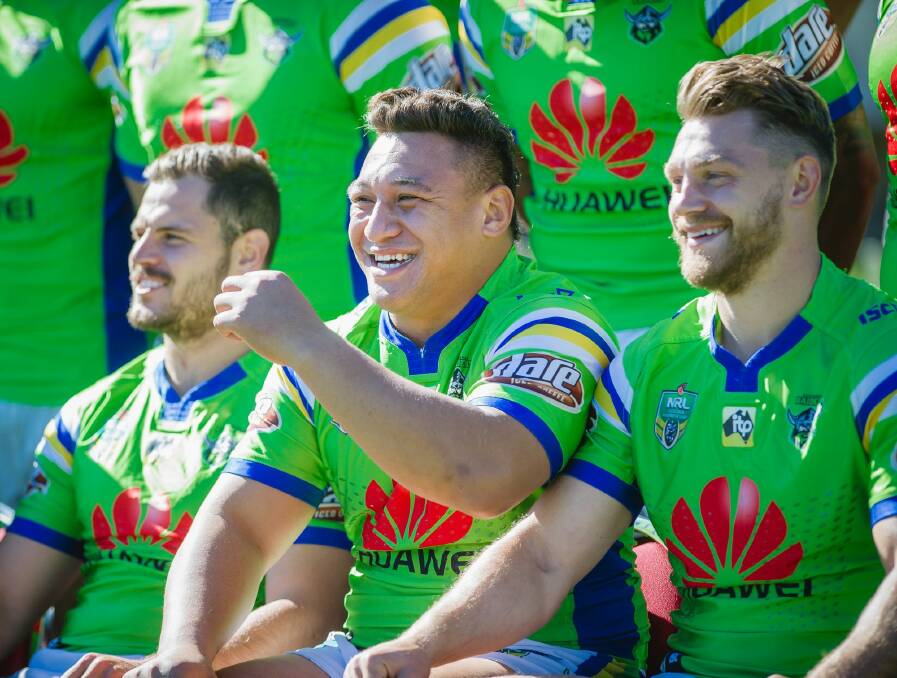 Josh Papalii will miss the Raiders clash against Newcastle. Photo: Sitthixay Ditthavong