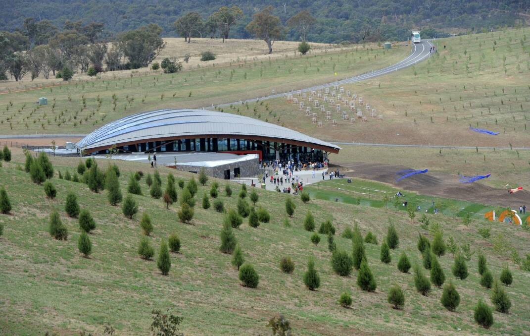 The National Arboretum Canberra – one of Catherine Townsend's top five favourite Canberra buildings. Photo: Graham Tidy