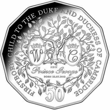 The coin release to celebrate the birth of George, baby of the Duke and Duchess of Cambridge?.