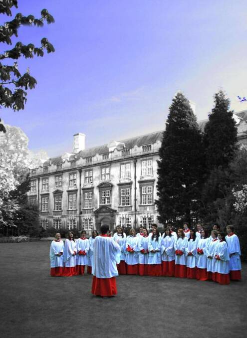 The choir of Christ's College Cambridge in 2011. Photo: Supplied