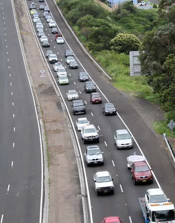 Traffic crawls along the Princes Highway at Kiama earlier this year. <em>File photo </em>