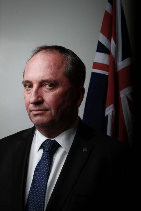 Contrast: Nationals leader Barnaby Joyce opposes same-sex marriage, but most of his polled constituents support it. Photo: Alex Ellinghausen