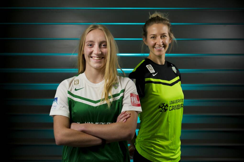 Nickoletta Flannery is one of three Canberra United players selected for the Australian under-19 team. Photo: Jay Cronan