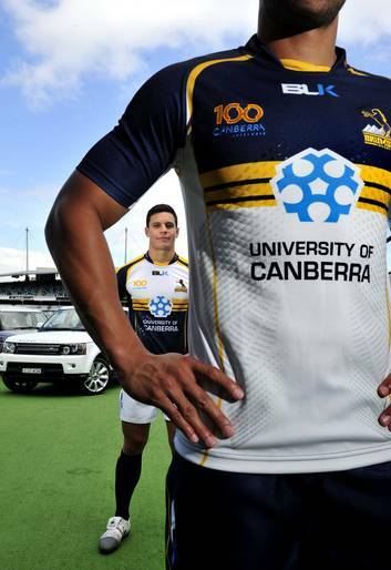 The Brumbies' 2013 kit pays tribute to Canberra's centenary. Photo: Melissa Adams