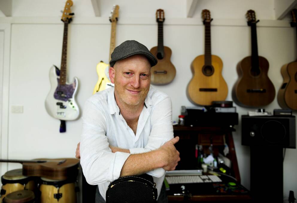 Greg Stott, musical director of the movie "The Competiton" at his home in Weetangera. Photo: Melissa Adams