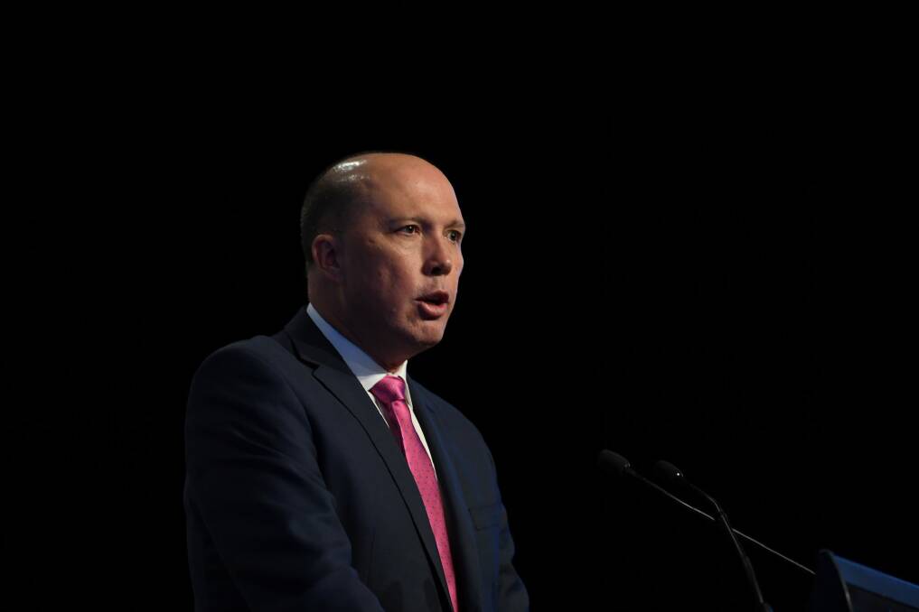 Immigration Minister Peter Dutton says a postal vote is the "next best option". Photo: AAP