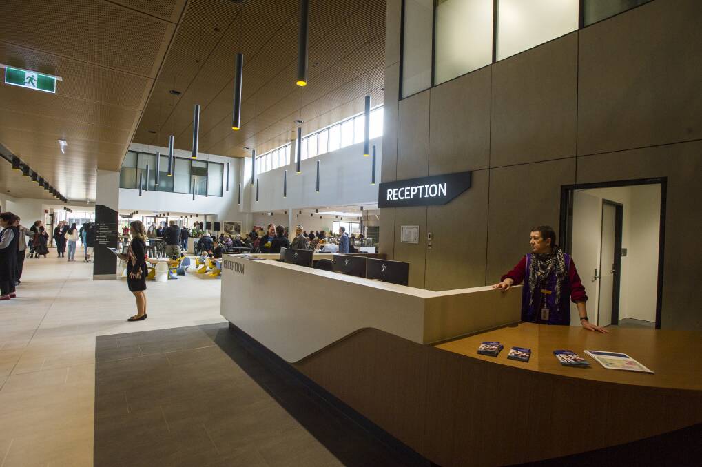 The main foyer of the University of Canberra Hospital. Photo: Dion Georgopoulos
