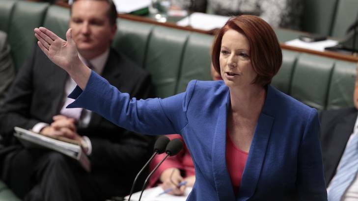 One badass motherf----- ... Prime Minister Julia Gillard's attack on sexism earned rave reviews. Photo: Andrew Meares