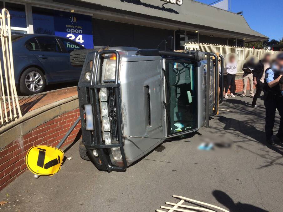 Police said they arrested three people, and are looking for a fourth after the incident outside McDonald's. Photo: ACT Policing