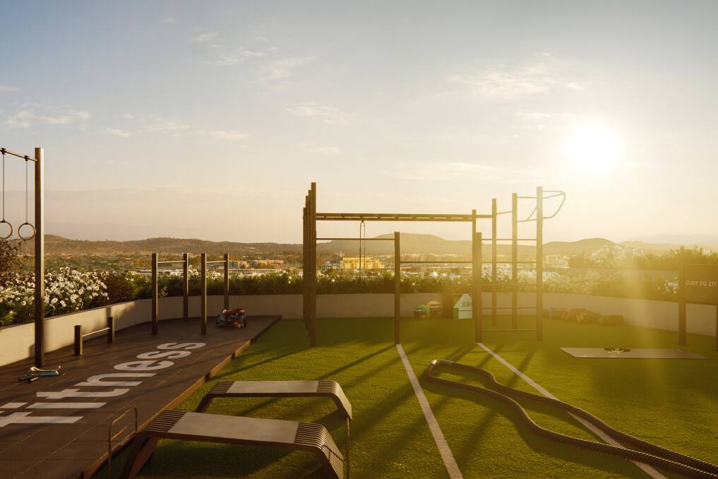 The outdoor strength and agility gym at The Establishment will also have shower facilities. Photo: Supplied