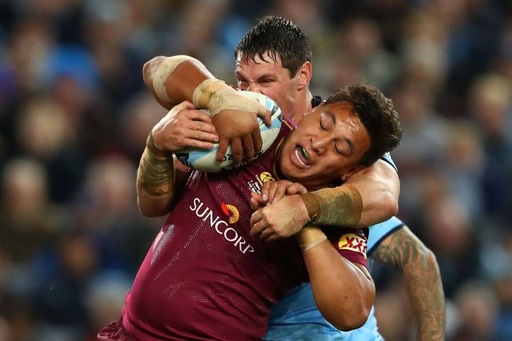 Papalii was a stand out for Queensland in the Maroons win over NSW in State of Origin game one. Photo: Cameron Spencer