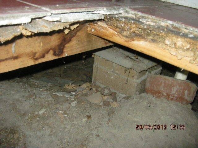 Some of the damage inside a Charnwood property managed by the Southside Housing Aboriginal Corporation in 2013.
