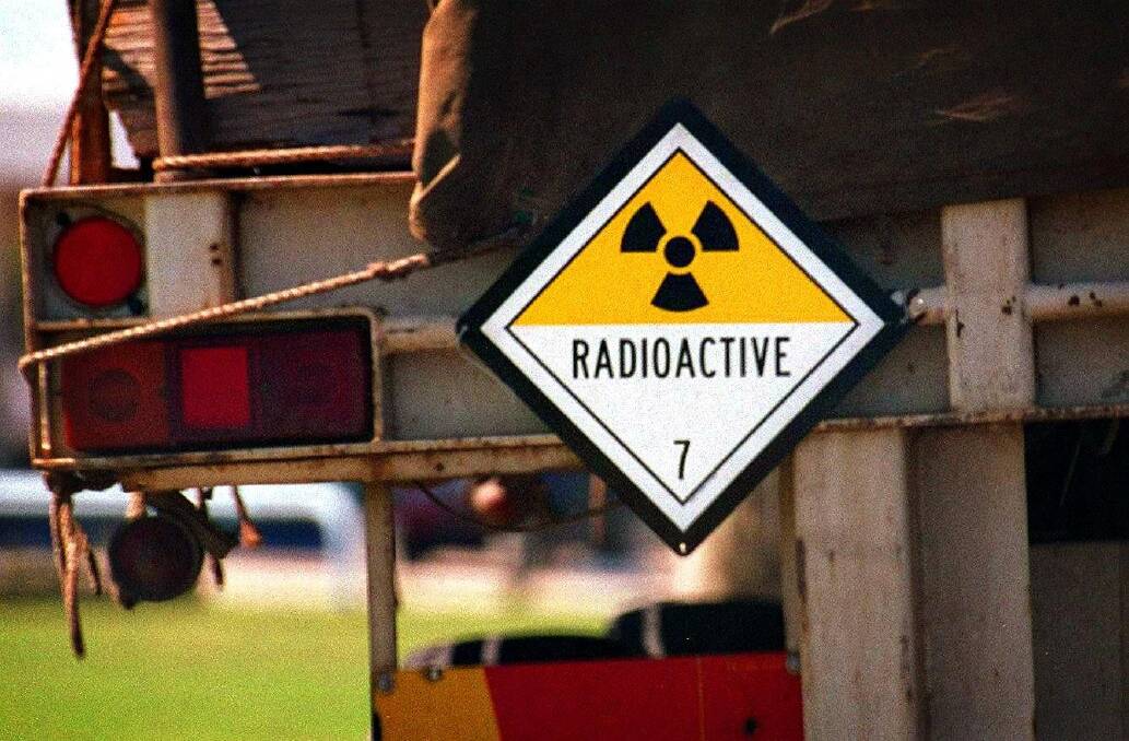 Much of the radioactive waste was trucked to Woomera from Sydney in the mid 1990s.  Photo: Rick Stevens