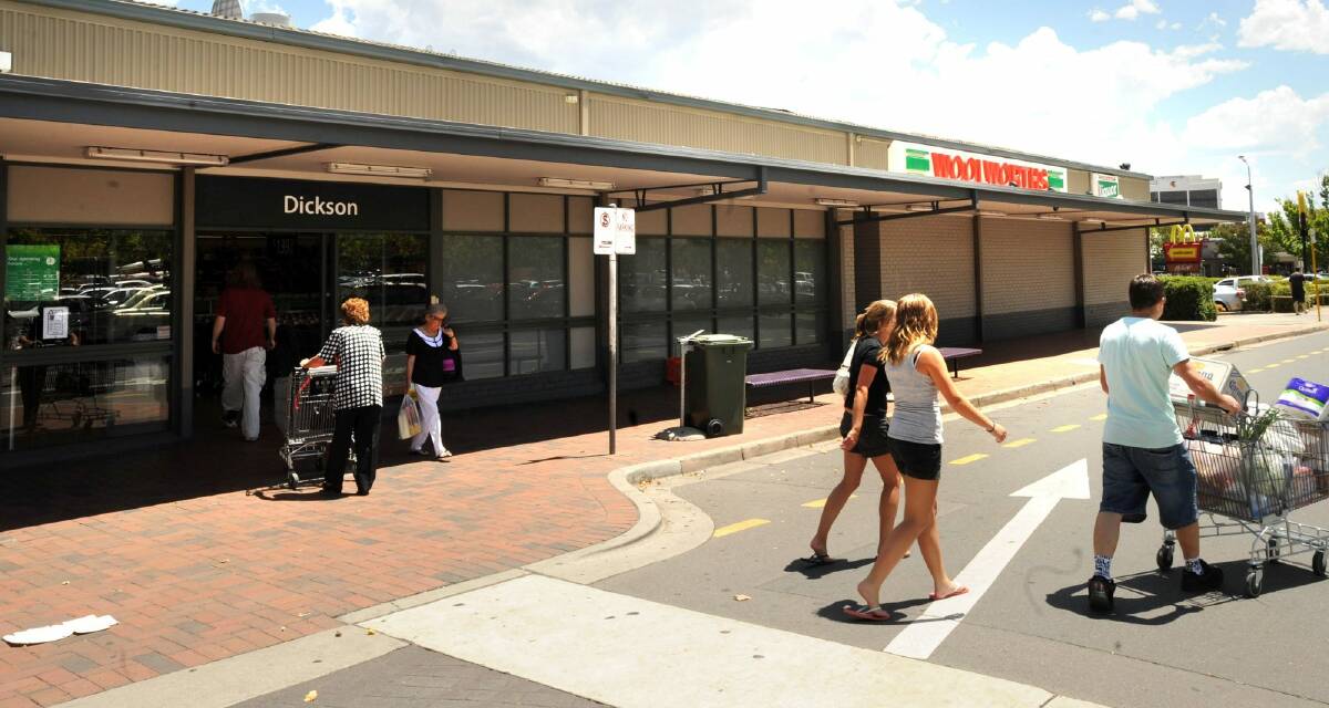 The new units will be near the Woolworths supermarket in Dickson. Photo: Richard Briggs