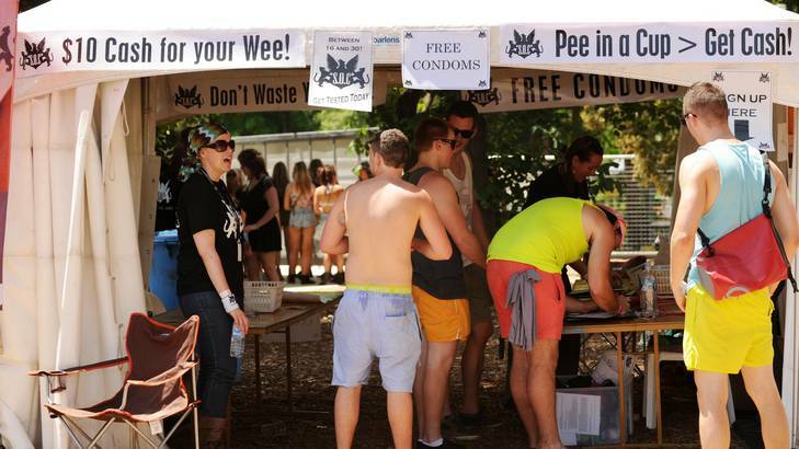 A similar trail offering $10 payments for chlamydia testing at events such as music festivals and Summernats and, on building sites and tertiary education campuses has also just concluded. Photo: Colleen Petch