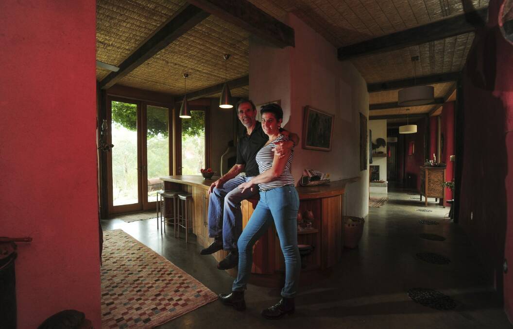  John Schneider and Jill Dobkin inside their rural property. 1 Photo: Graham Tidy