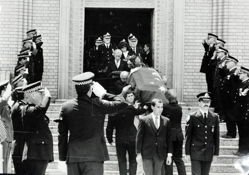 Assistant Police Commissioner Colin Winchester's funeral. 