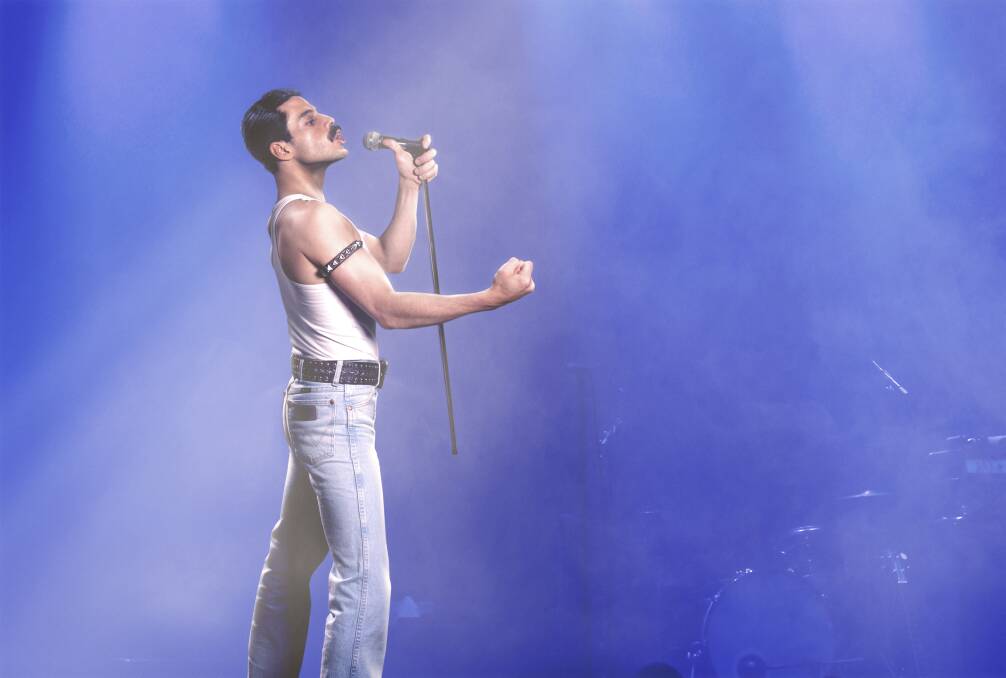 Rami Malek as the rock icon Freddie Mercury in Bohemian Rhapsody. Photo: Supplied