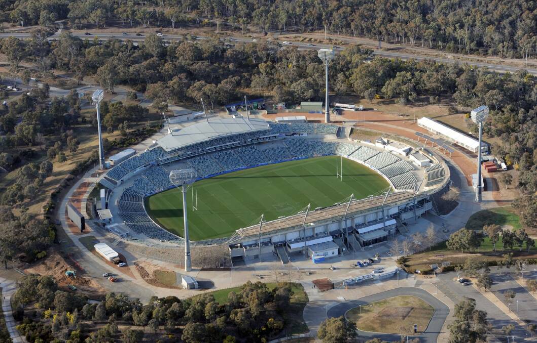 Will the ACT government bulldoze Canberra Stadium? Photo: Graham Tidy