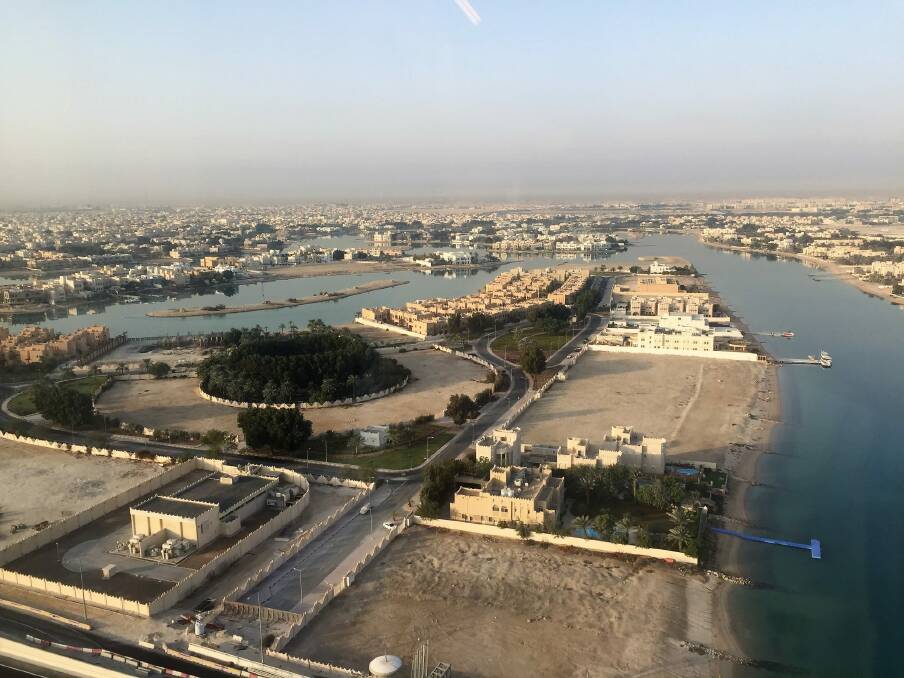 West Bay Lagoon in Doha, Qatar. A new city is being built next to it.  Photo: Katie Burgess