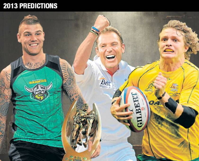 Raiders win the NRL in tattoo scandal, Shane Warne joins England for the Ashes and the Wallabies play some running rugby. Photo: Digitally Altered