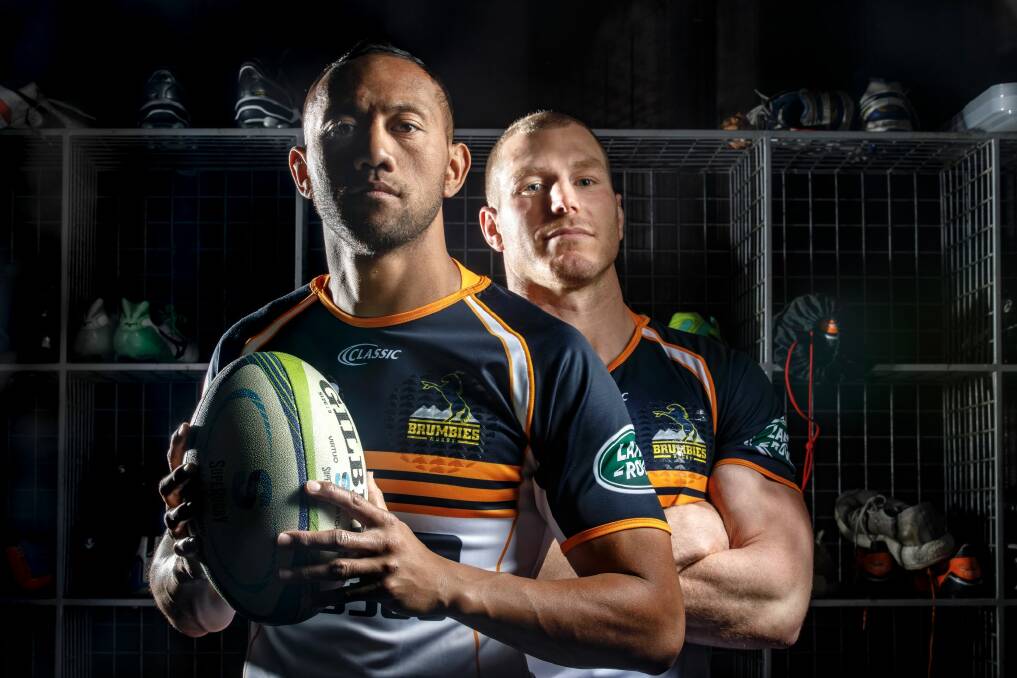 Christian Lealiifano and David Pocock are bringing their experience back to the ACT Brumbies in 2018. Photo: Sitthixay Ditthavong
