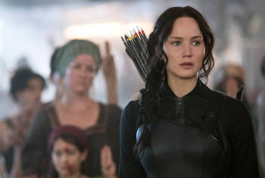 Jennifer Lawrence AS Katniss Everdeen in a scene from The Hunger Games: Mockingjay Part 1. Photo: MURRAY CLOSE